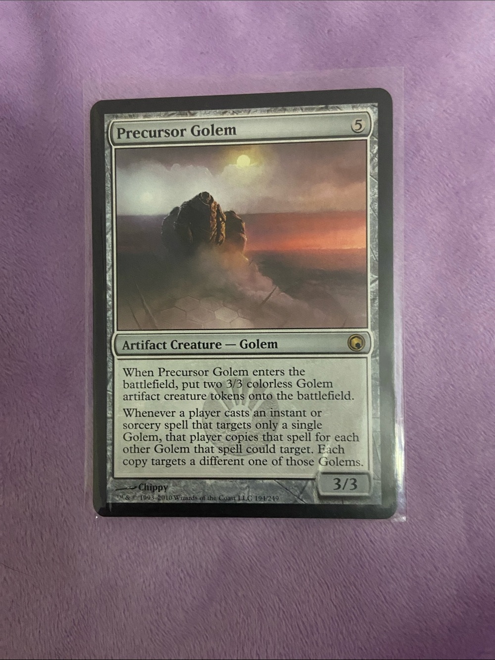Precursor Golem (#194/249) from the Scars of Mirrodin (2010) Magic The Gathering
